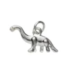 Sølvfarget anheng / charm dinosaur brontosaurus 20×10 mm