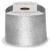 Sølvfarget glitterbånd – 8 m langt 40 mm bredt