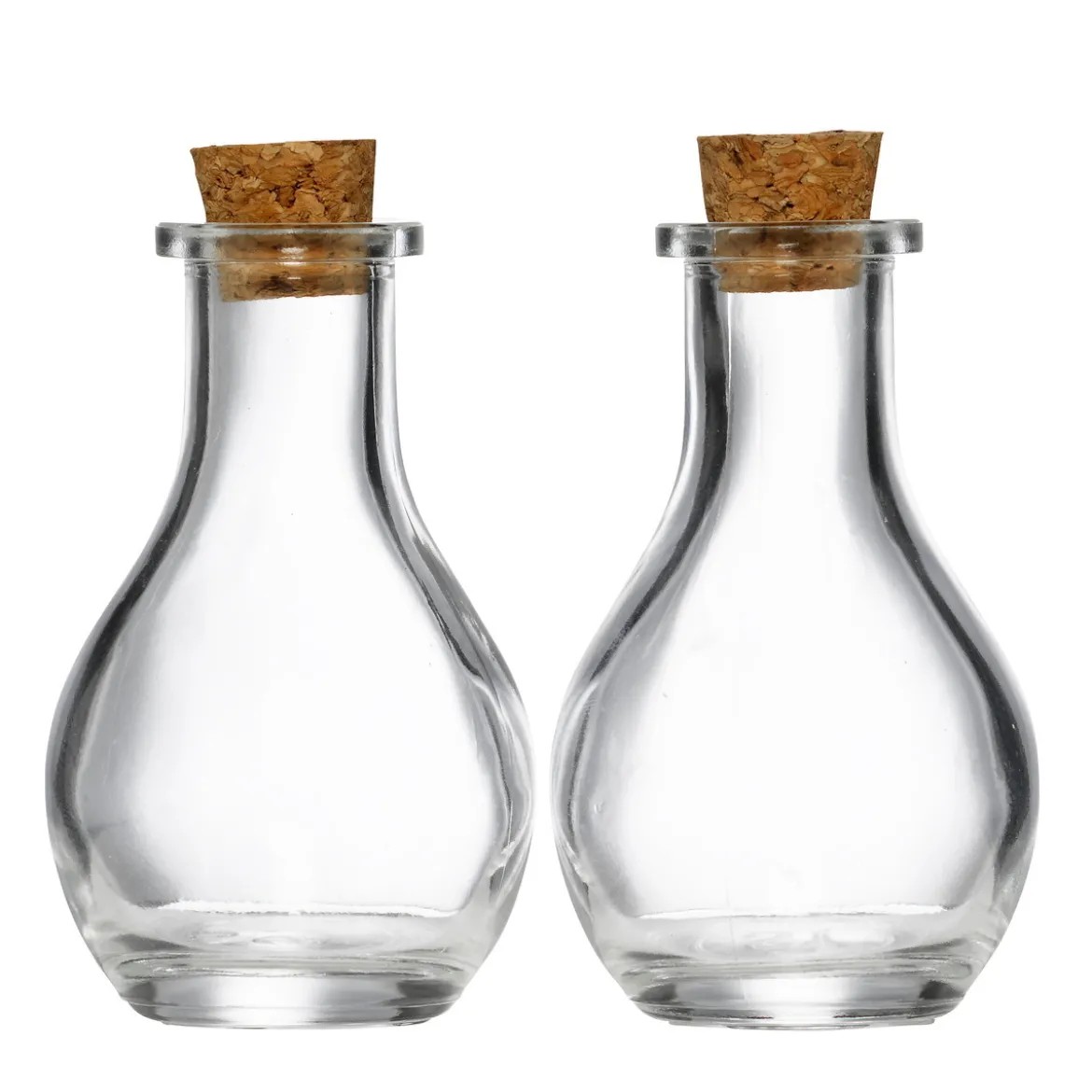 2 små glassflasker med kork – 50 ml