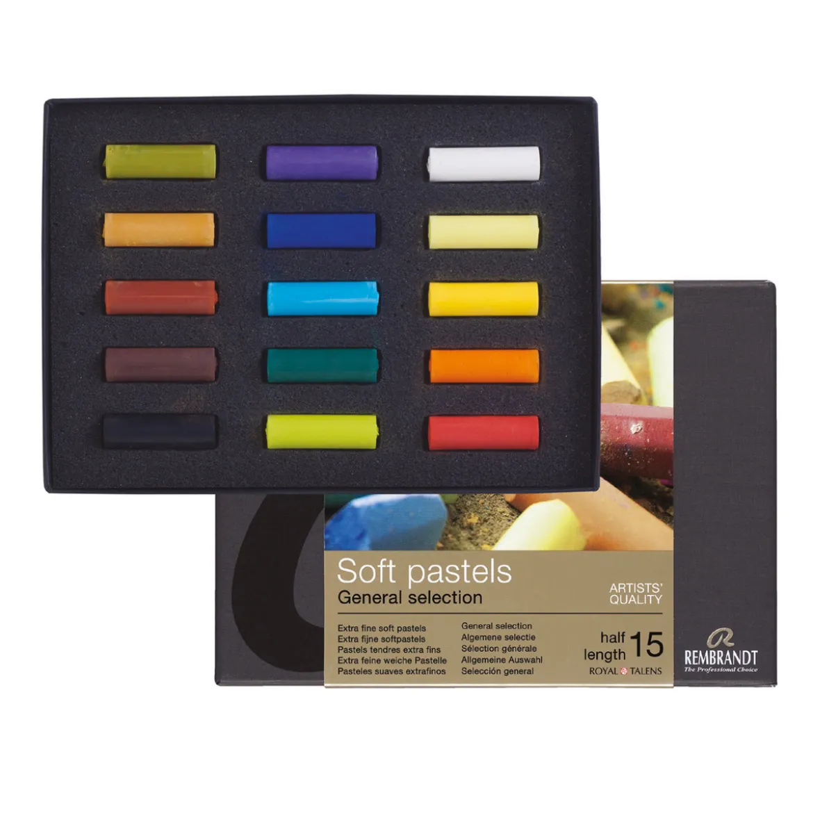 Soft Pastel 15stk Halvkritt