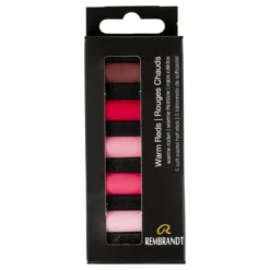 Soft Pastel Warm reds 5 stk.