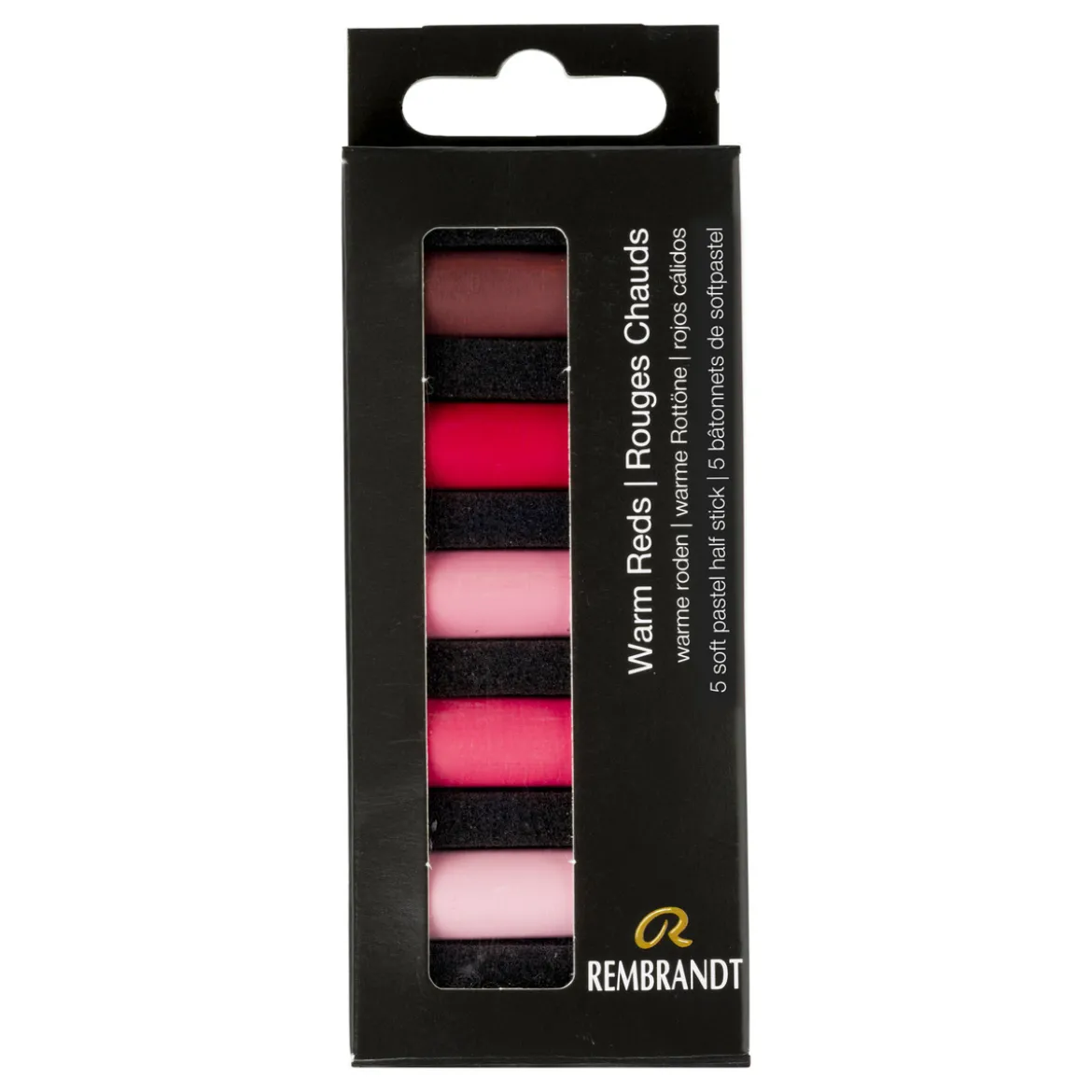 Soft Pastel Warm reds 5 stk.