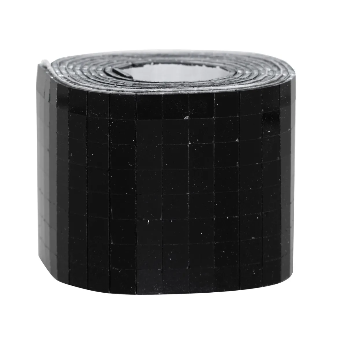 Speilmosaikk av svart glass på rull, selvklebende, 800 stk. 5×5 mm ruter