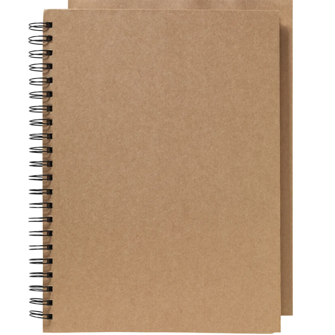 Spiralalbum A4 (210×297 mm) med 40 naturfargede brune ark