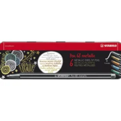 Stabilo Pen 68 Metallic 6-pk