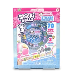 Sticki Rolls Series 3, armbånd med 50+20 stilige små klistremerker / stickers