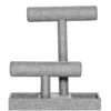 Stoffkledd smykkestativ i to etasjer – 25×10,5×28 cm