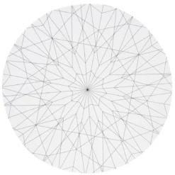 Stort rundt lerret med trykt motiv – diamantmønster, diameter 51 cm