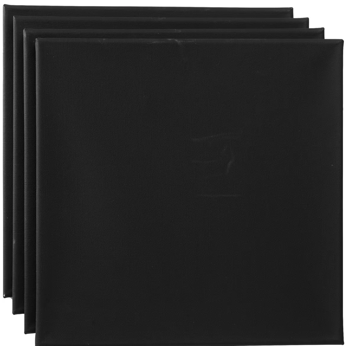 Stretched Canvas 4 Svart 30x30