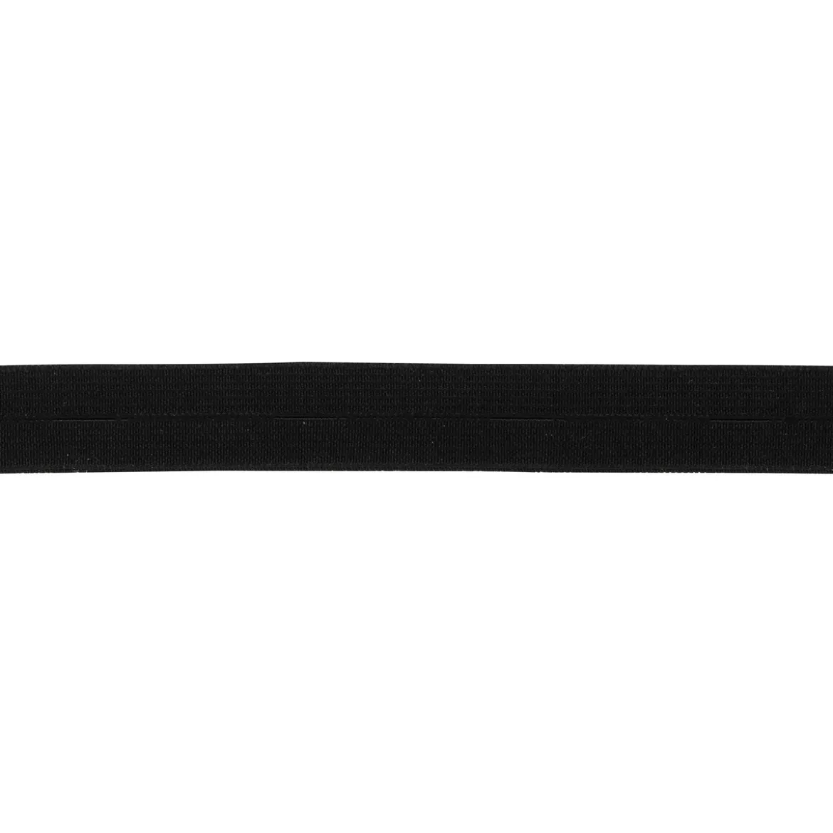 Strikkbånd knapphull Sort 18mm