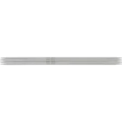 Strømpepinner, 5 stk. Lengde 20 cm Ø2,5 mm – aluminium