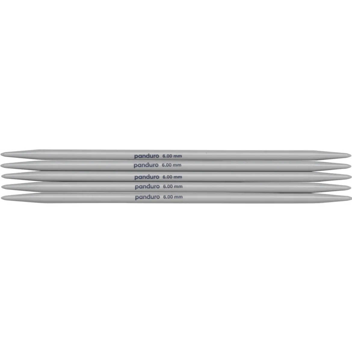 Strømpepinner, 5 stk. Lengde 20 cm Ø6,0 mm – plast