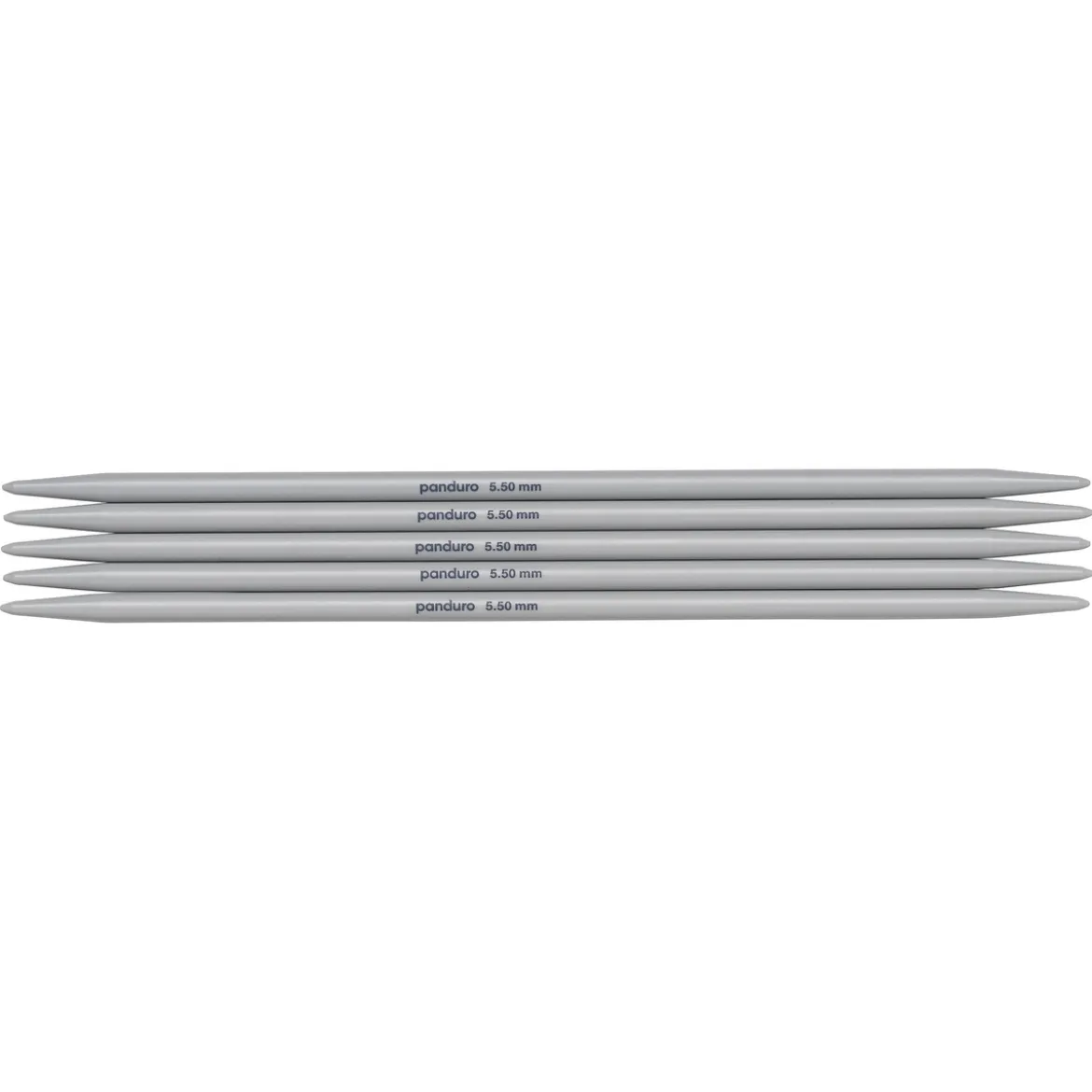 Strømpepinner, 5 stk. Lengde 20 cm Ø5,5 mm – plast