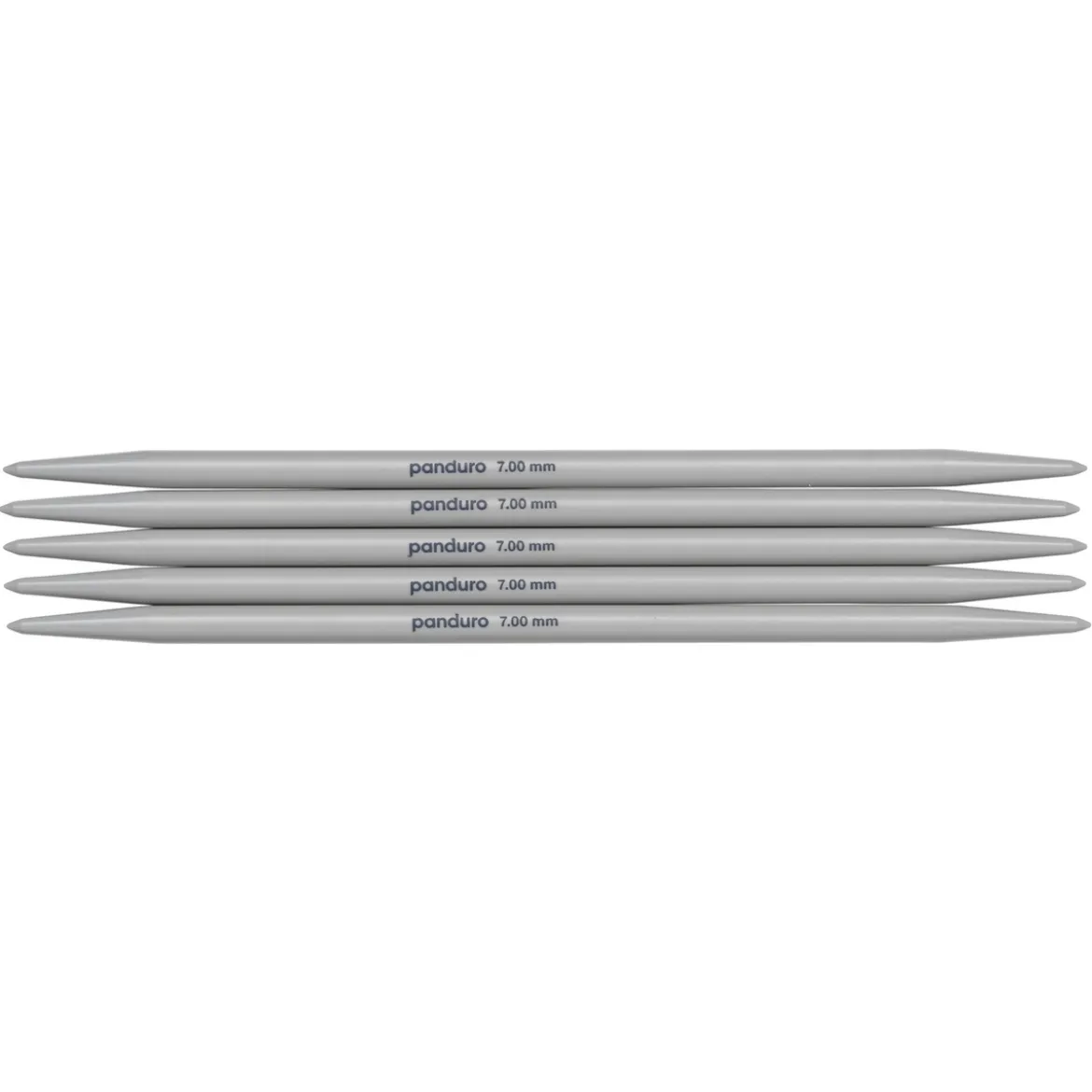 Strømpepinner, 5 stk. Lengde 20 cm Ø7,0 mm – plast