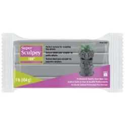Super Sculpey Firm 454 g – ekstra fast og stabil leire som verken sprekker eller flasser