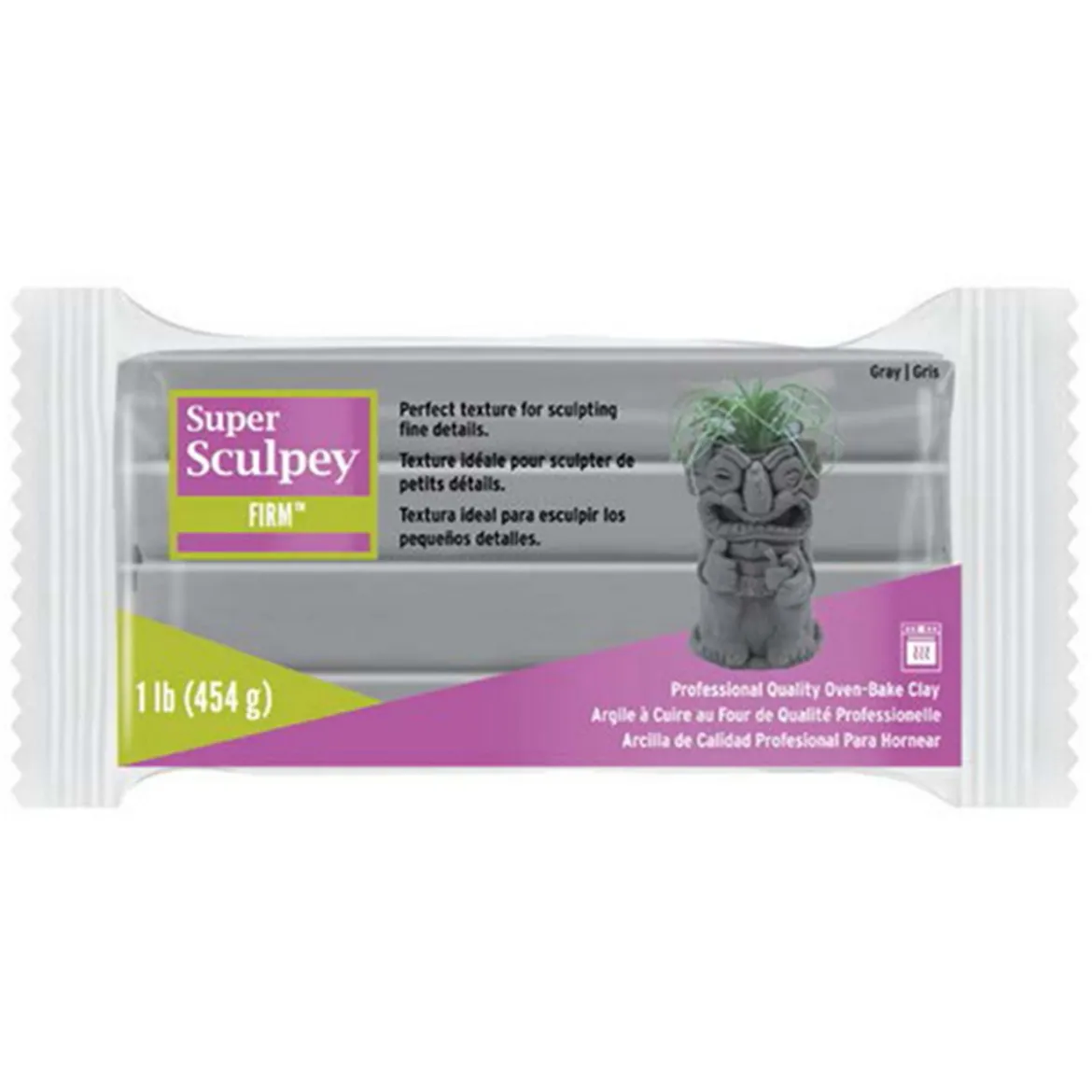 Super Sculpey Firm 454 g – ekstra fast og stabil leire som verken sprekker eller flasser