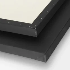 Svart 3,7 cm dypt lerret / maleduk – 70x100 cm
