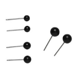 60 svarte øyne i tre ulike størrelser – Ø4, 5, 6 mm