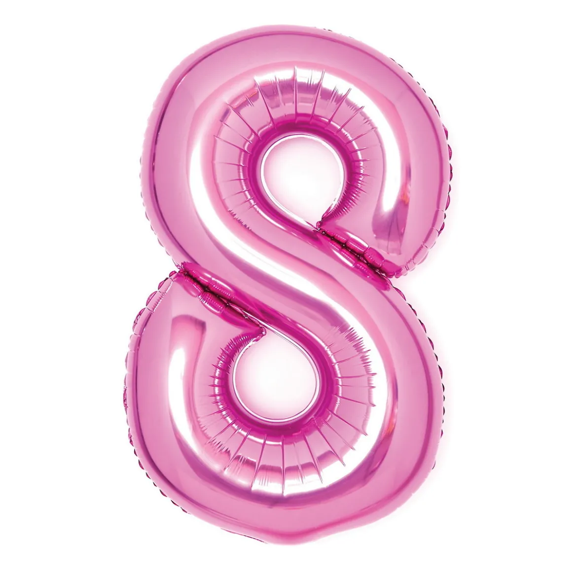 Tallballong 66 cm høy, rosa metallic 9-tall – pynt til bursdagsfesten!