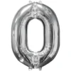 Tallballong 0 Sølv foil