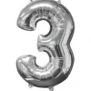 Tallballong 3 Sølv foil