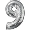 Tallballong 9 Sølv foil