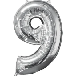 Tallballong 9 Sølv foil