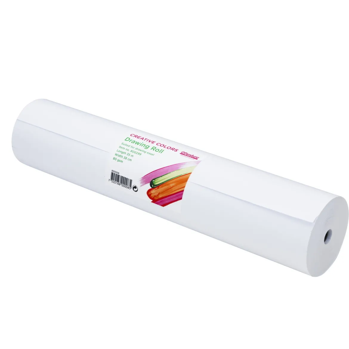 Tegnerull til staffeli – 35 meter papir, bredde 38 cm. 80 g/m2