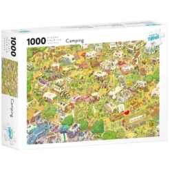 Tildas puslespill 1000 Camping, 1000 biter, 70×50 cm