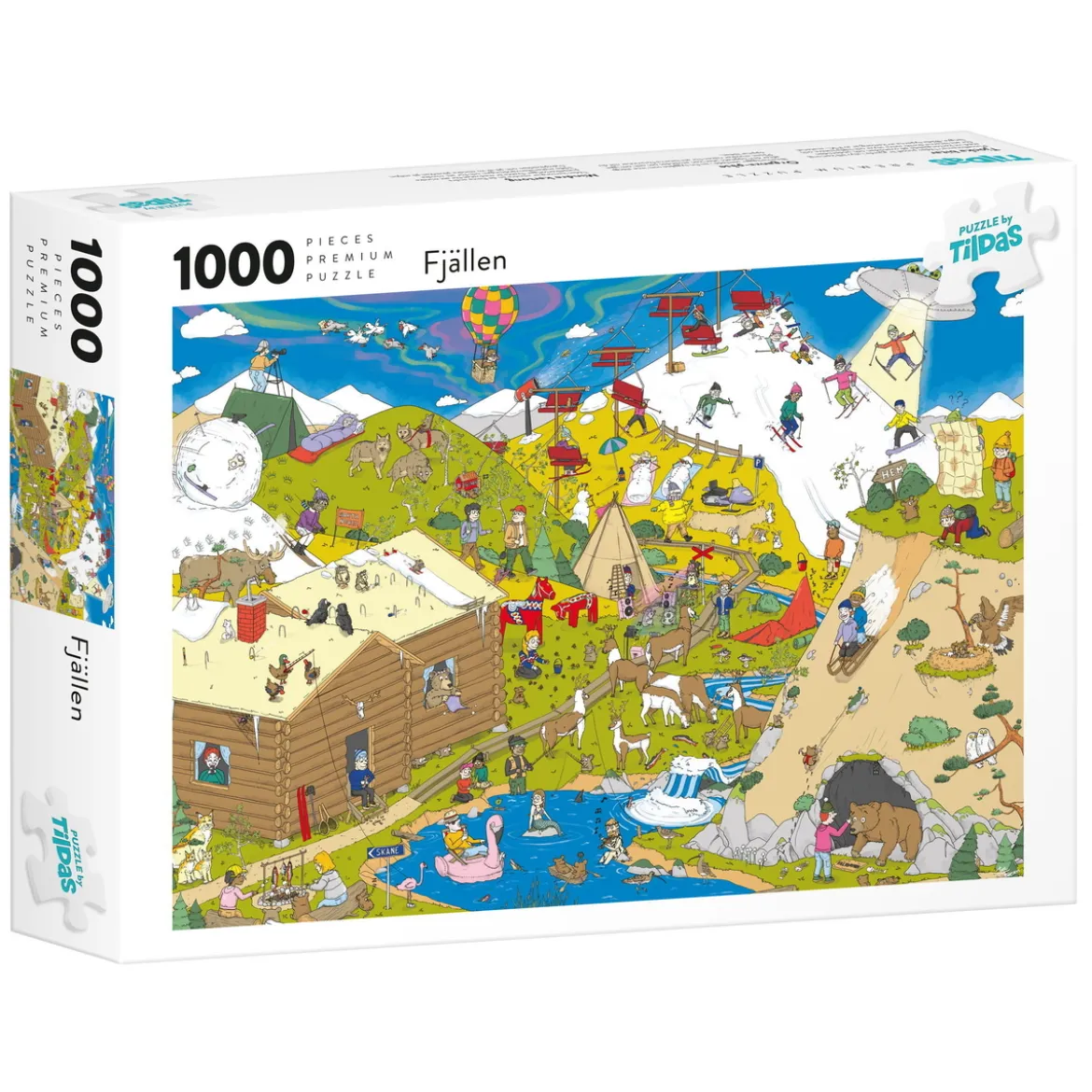 Tildas puslespill 1000 Fjellene, 1000 biter, 70×50 cm