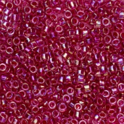 TOHO-perler 11/0 – 785 Inside luster crystal hot pink lined