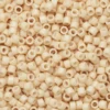 TOHO-perler 11/0 – aprikos frostet, 763 Opaque frosted pastel light apricot