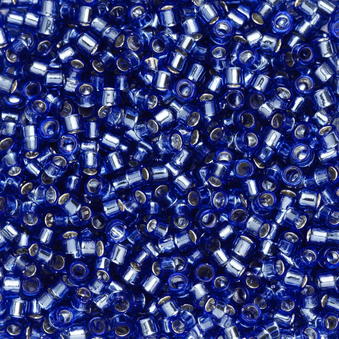 TOHO-perler 11/0 – blå safir, 35 Silver-lined sapphire