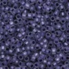 TOHO-perler 11/0 – blålilla frostet, 265FM Frosted metallic purple-lined crystal rainbow