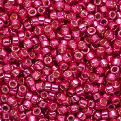 TOHO-perler 11/0 – cerise metallic, PF563 PF galvanized orchid