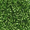 TOHO-perler 11/0 – grønn, 27 Silverlined peridot