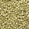 TOHO-perler 11/0 – gulgrønn metallic matt, PF559F PF galvanized matte yellow gold