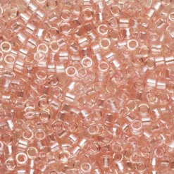 TOHO-perler 11/0 – lyserosa glans, 290 Transparent-lustered rose