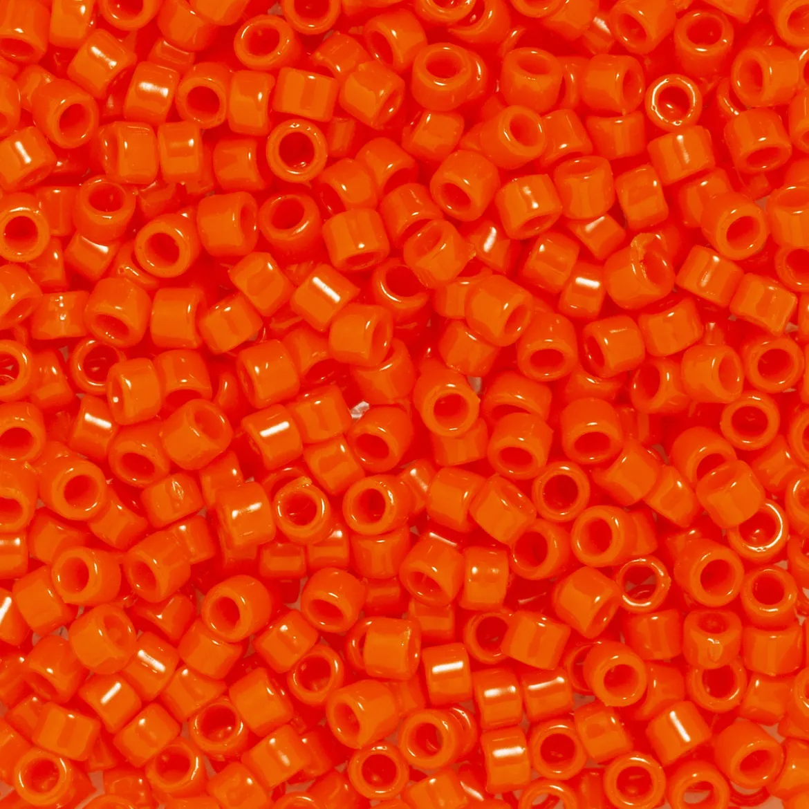 TOHO-perler 11/0 – oransje blank, 50 Opaque sunset orange
