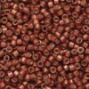 TOHO-perler 11/0 – rødbrun metallic matt, PF564F PF galvanized matte burgundy frost