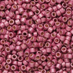 TOHO-perler 11/0 – rosa metallic matt, PF553F PF galvanized matte vintage rose