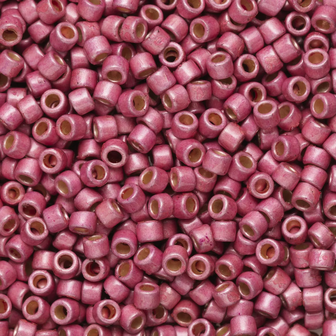 TOHO-perler 11/0 – rosa metallic matt, PF553F PF galvanized matte vintage rose