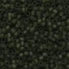 TOHO-perler 11/0 – skogsgrønn matt, 940F Transparent frosted olivine