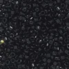 TOHO-perler 11/0 – svart blank, 49 Opaque jet black