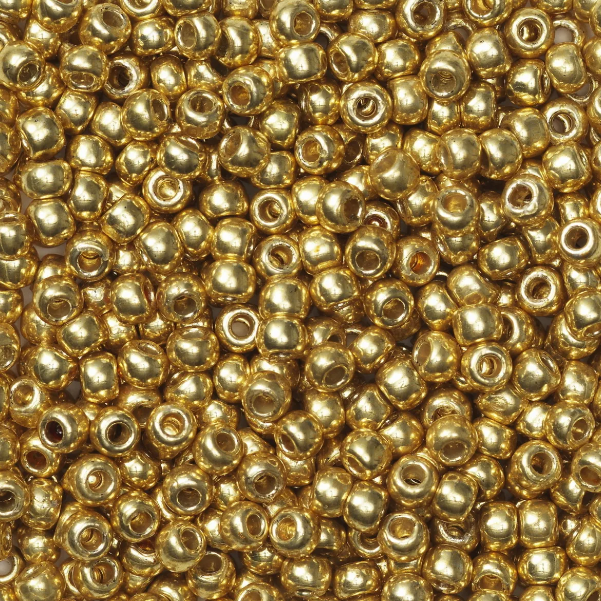TOHO-perler runde 11/0 – gull, PF557 Permament finish galvanized gold