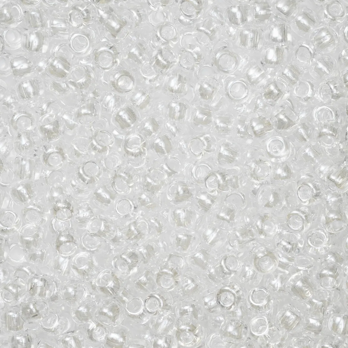 TOHO-perler runde 11/0 – hvit transparent, 101 Transparent lustered crystal