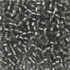 TOHO-perler runde 11/0 – mørkegrå, 29 Silver lined black diamond