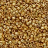 TOHO-perler 11/0 – gull metallic, PF557 PF galvanized starlight
