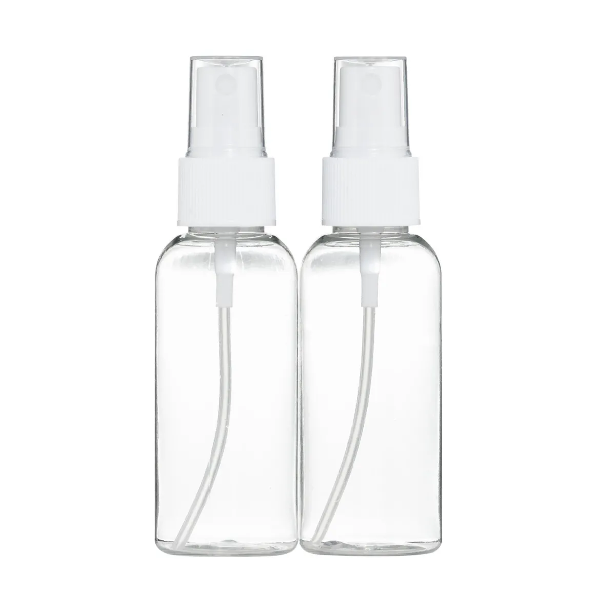 Tomme sprayflasker 2-pakning, transparente, 50 ml