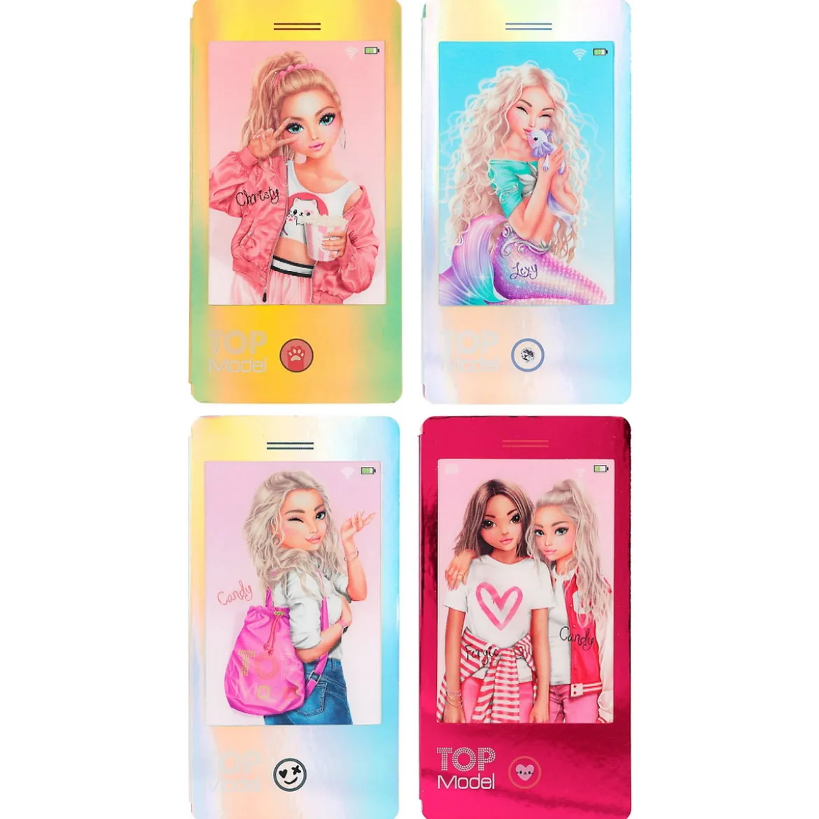 TOPModel mobilbok, 80 sider, 7,2×13,7 cm – pris per stykk, selges assortert på nett